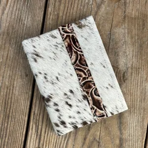 096 Passport Cover - Longhorn w/ Ivory Rose