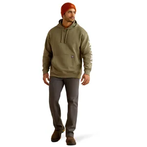 10052721 Ariat Men's Rebar Roughneck Pullover Hoodie Deep Lichen