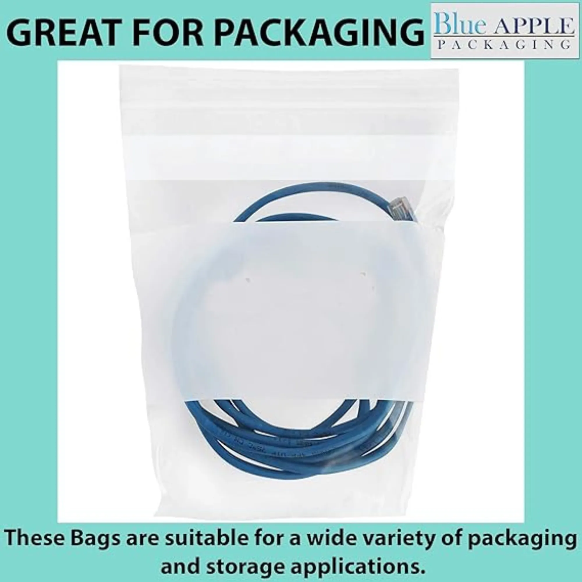 10X12   5 inch Gallon Zipper Standup Pouches w/ White Strips 1.75 Mil LDPE