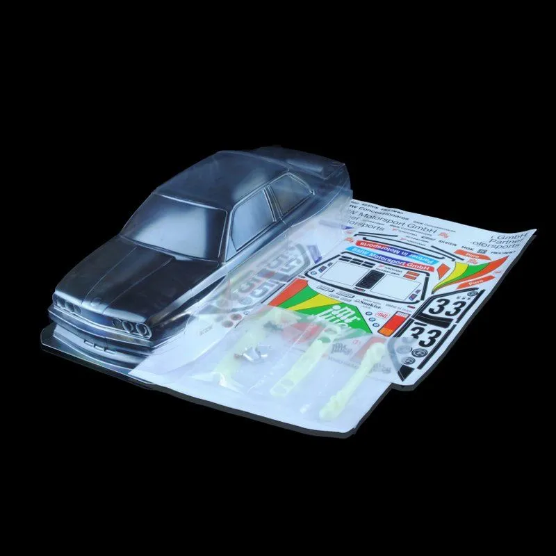 1/10 Lexan Clear RC Car Body Shell for BMW E30 M3 190mm