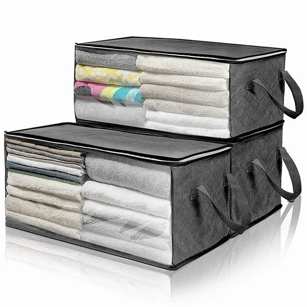 1/2/3pcs Non-woven Anti-dust Collapsible Storage Box