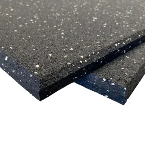 15mm Classic Rubber Gym Flooring Grey Fleck