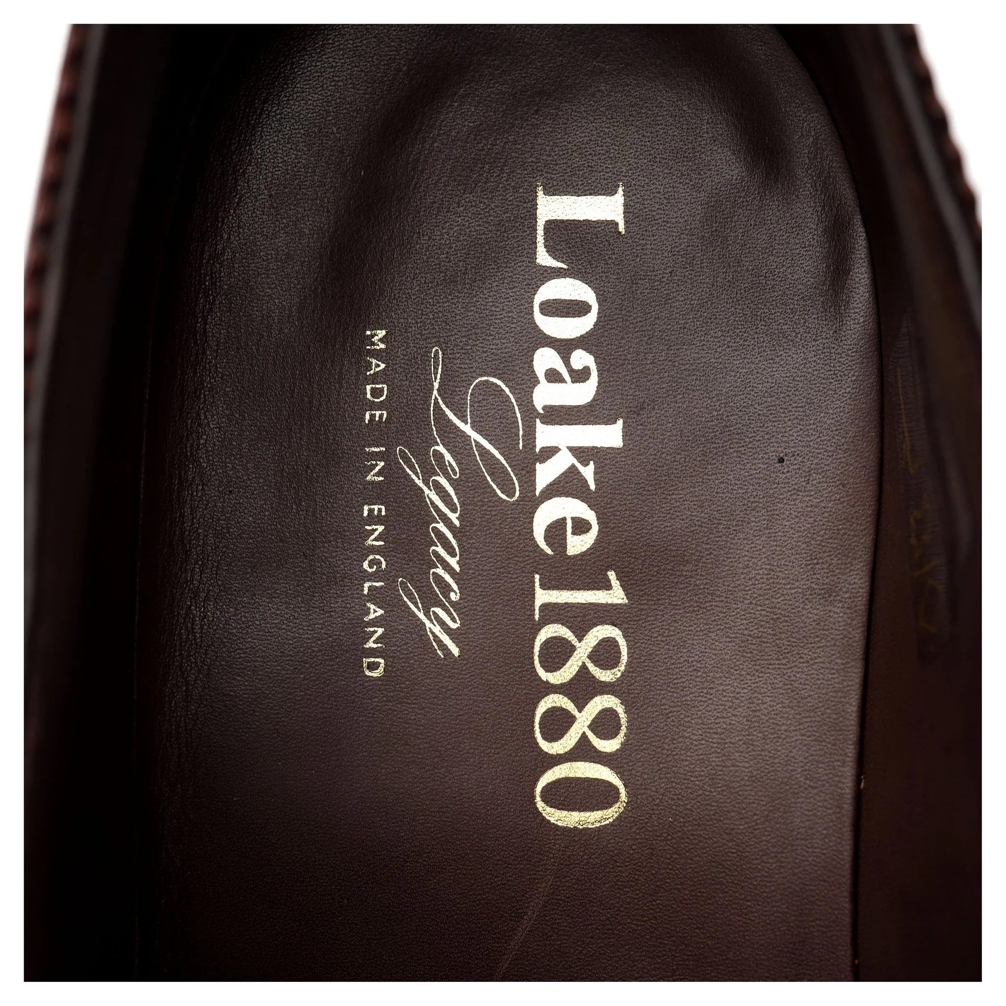 1880 Legacy 'Evans' Red Brown Leather Oxford UK 9 F