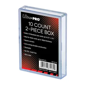 2-Piece 10 Count Clear Card Storage Box