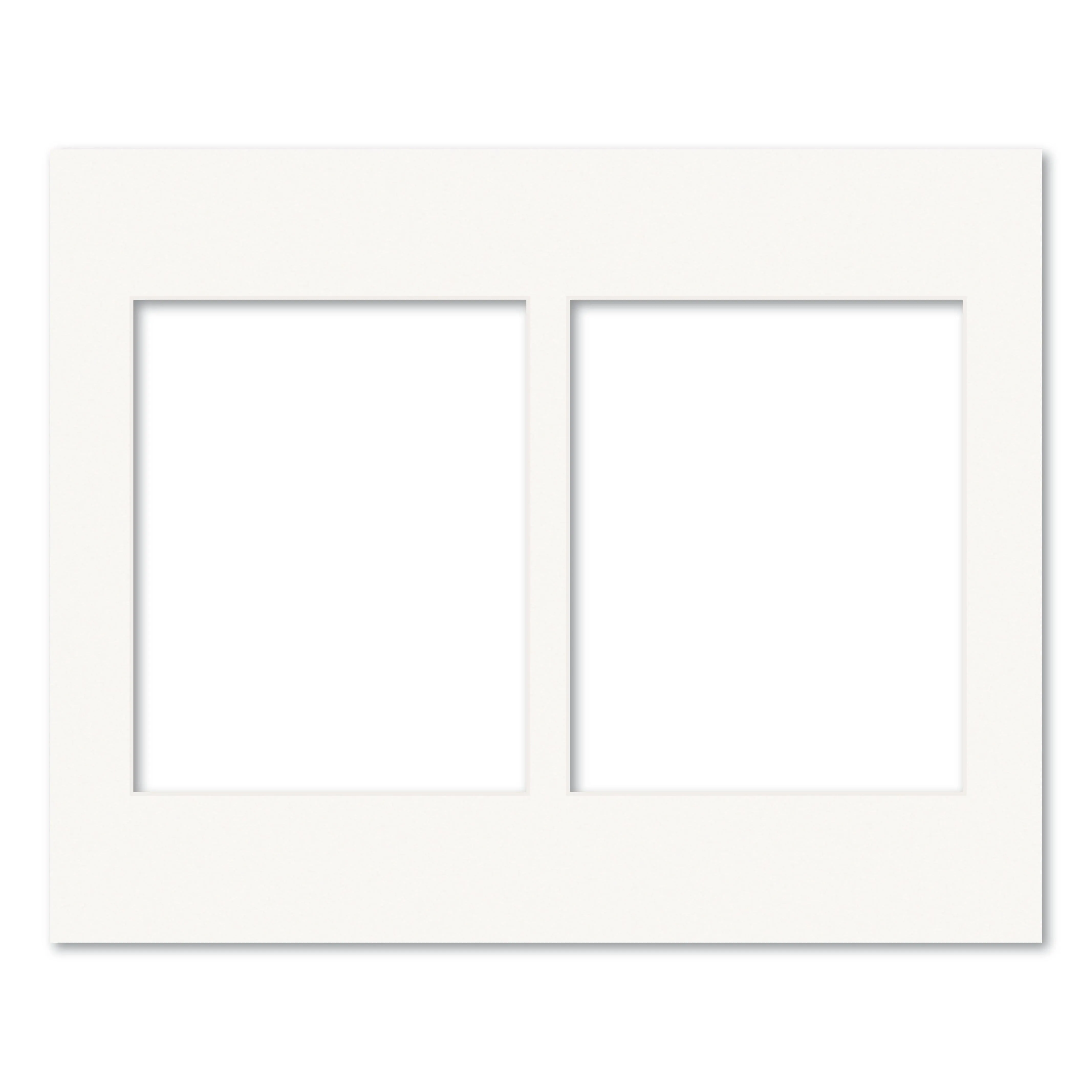2 Window (8x10in) Collage Photo Mat Board