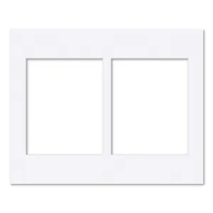 2 Window (8x10in) Collage Photo Mat Board