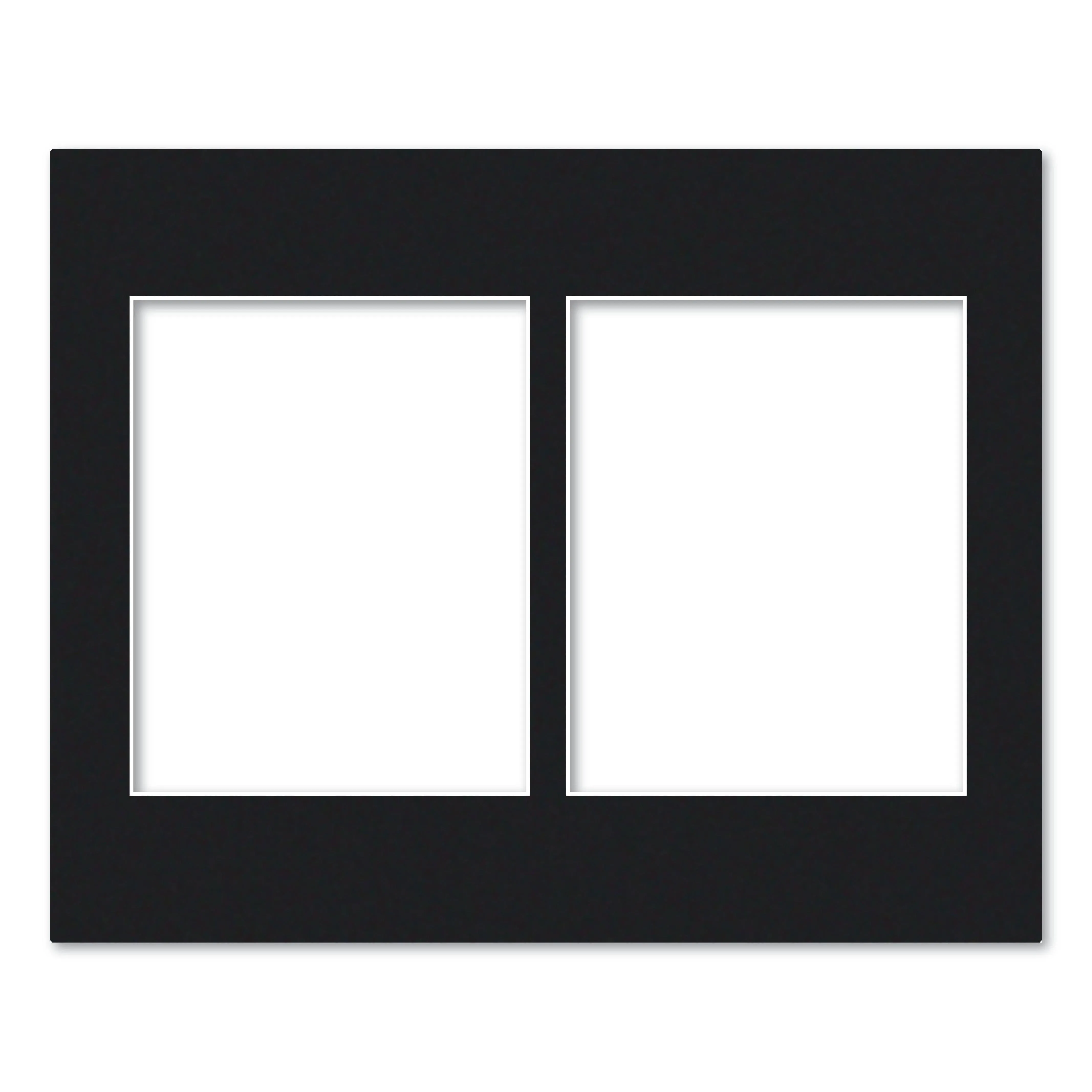 2 Window (8x10in) Collage Photo Mat Board