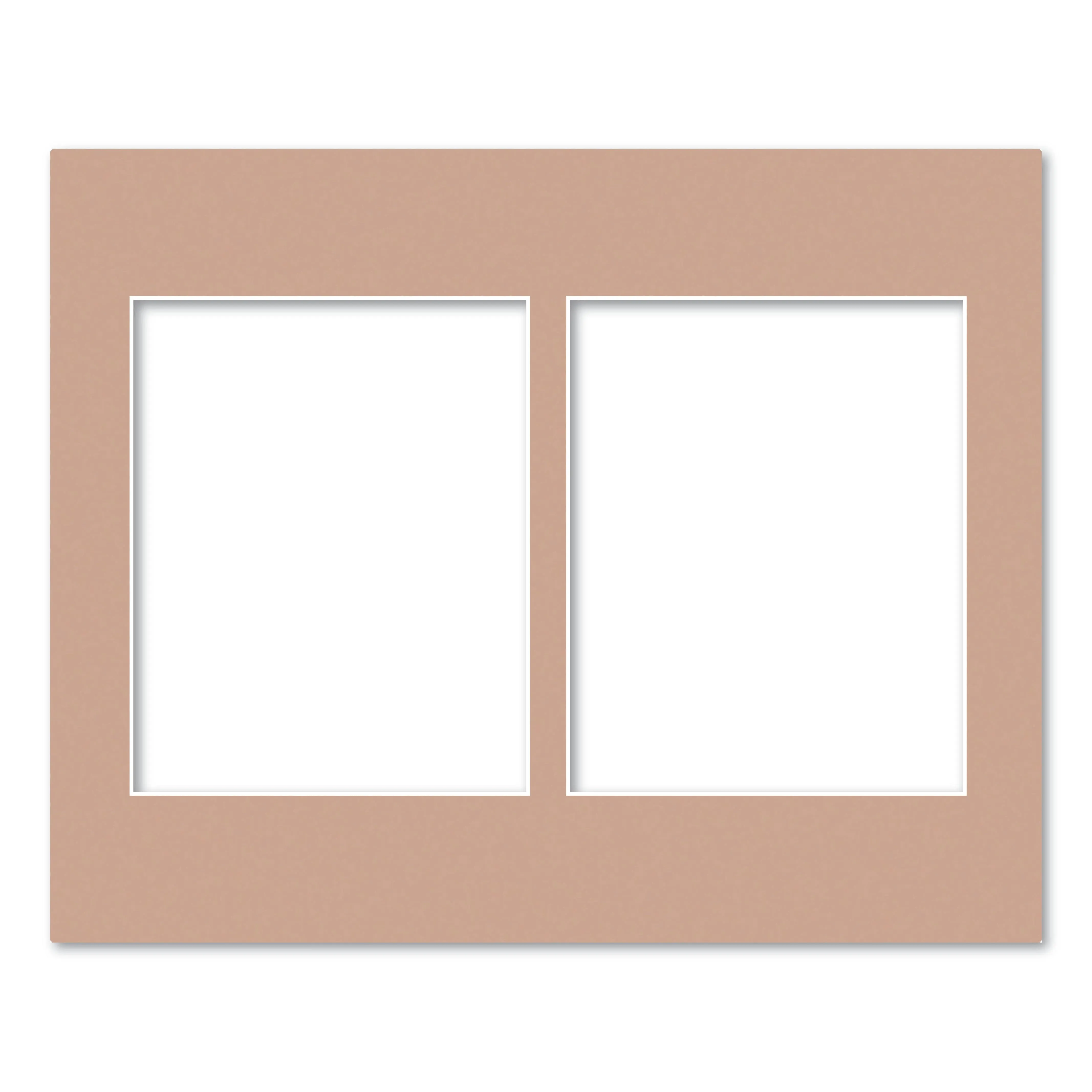 2 Window (8x10in) Collage Photo Mat Board