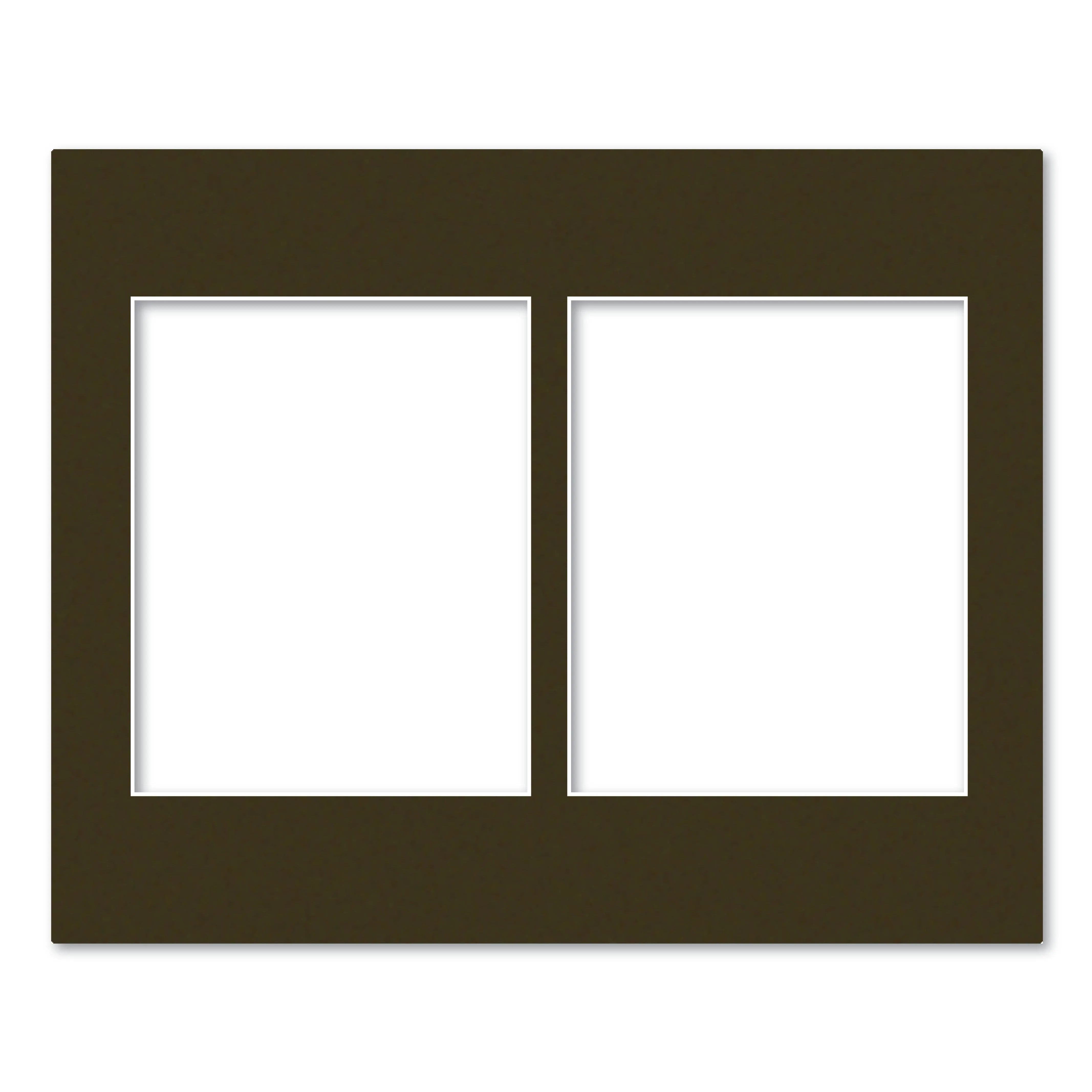 2 Window (8x10in) Collage Photo Mat Board
