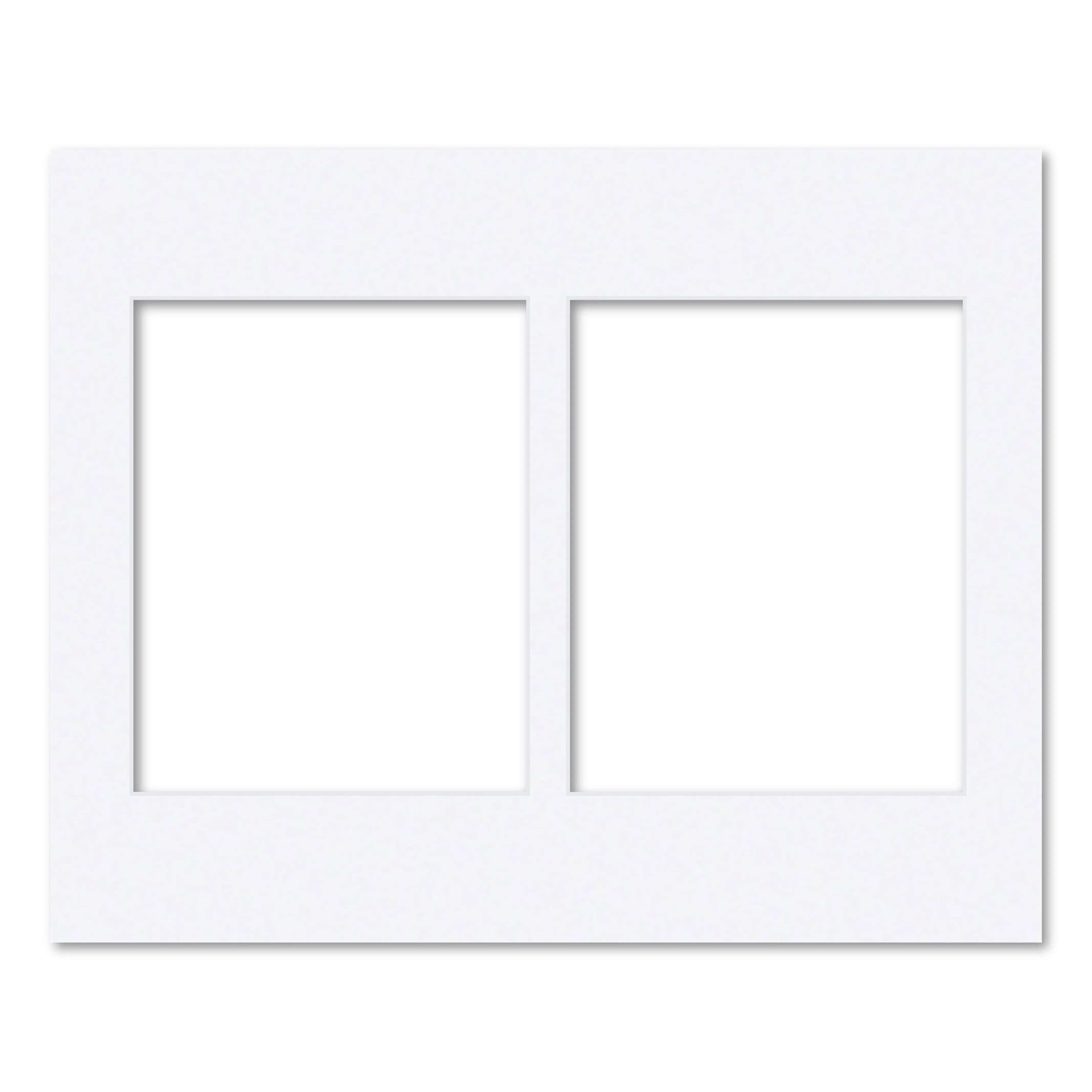 2 Window (8x10in) Collage Photo Mat Board