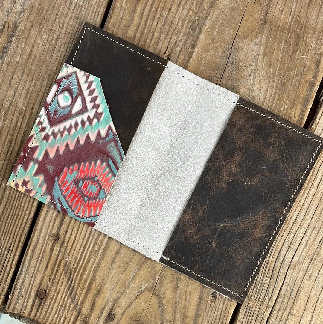 221 Passport Cover - Brindle w/ Rainbow Aztec