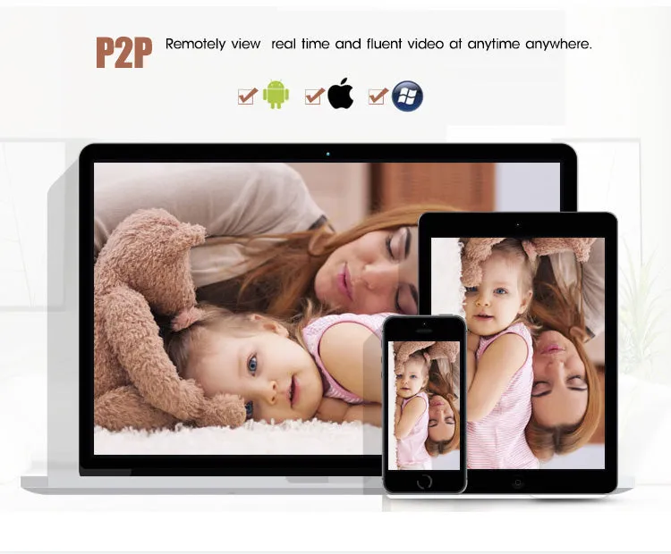 2K FHD Wifi CCTV Outdoor Security Camera 2MP 3.6mm Lens Night Vision