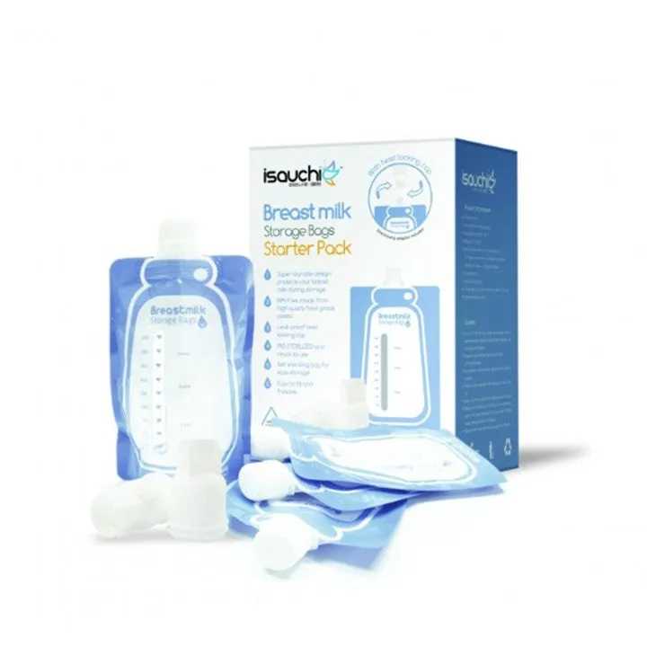 [3-Pack] Isa Uchi Breastmilk Spout Started Pack, 6pcs   2 x NN   2 x WN adaptor