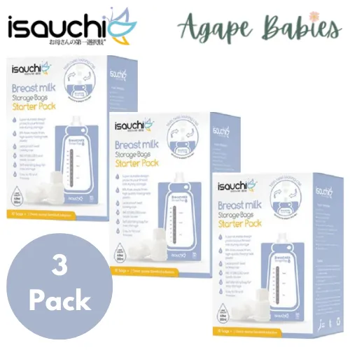 [3-Pack] Isa Uchi Breastmilk Spout Started Pack, 6pcs   2 x NN   2 x WN adaptor