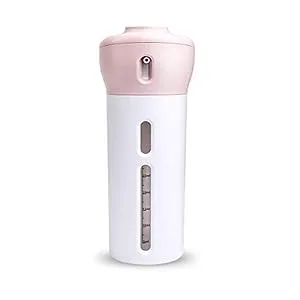 4-in-1 Smart Travel Bottles Set Includes 4 Empty Reusable Cosmetic Toiletry Containers