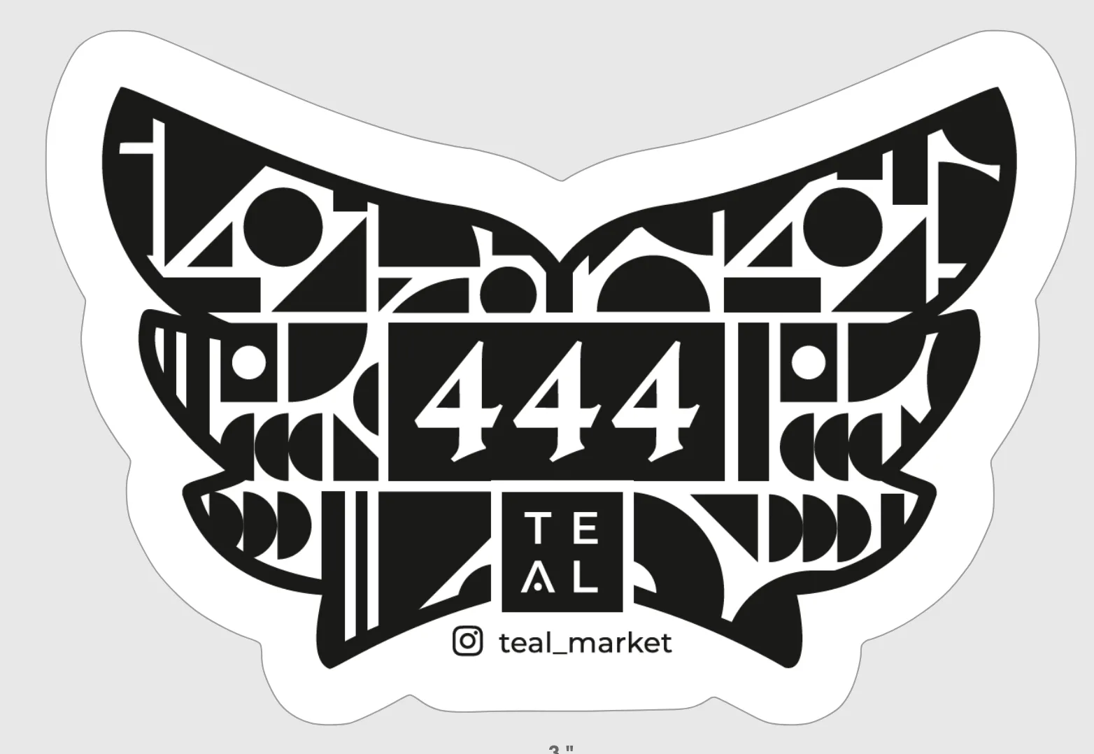 444 - ANGEL NUMBER STICKER