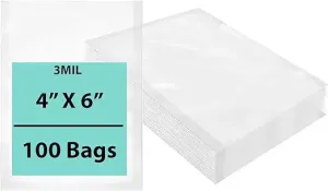 4X6 inches Vacuum Seal Bags for Food Packaging 3 Mil Co-Extruded