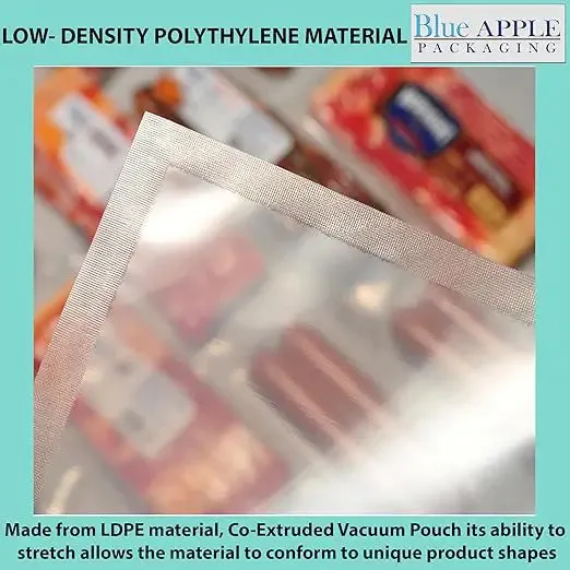 4X6 inches Vacuum Seal Bags for Food Packaging 3 Mil Co-Extruded