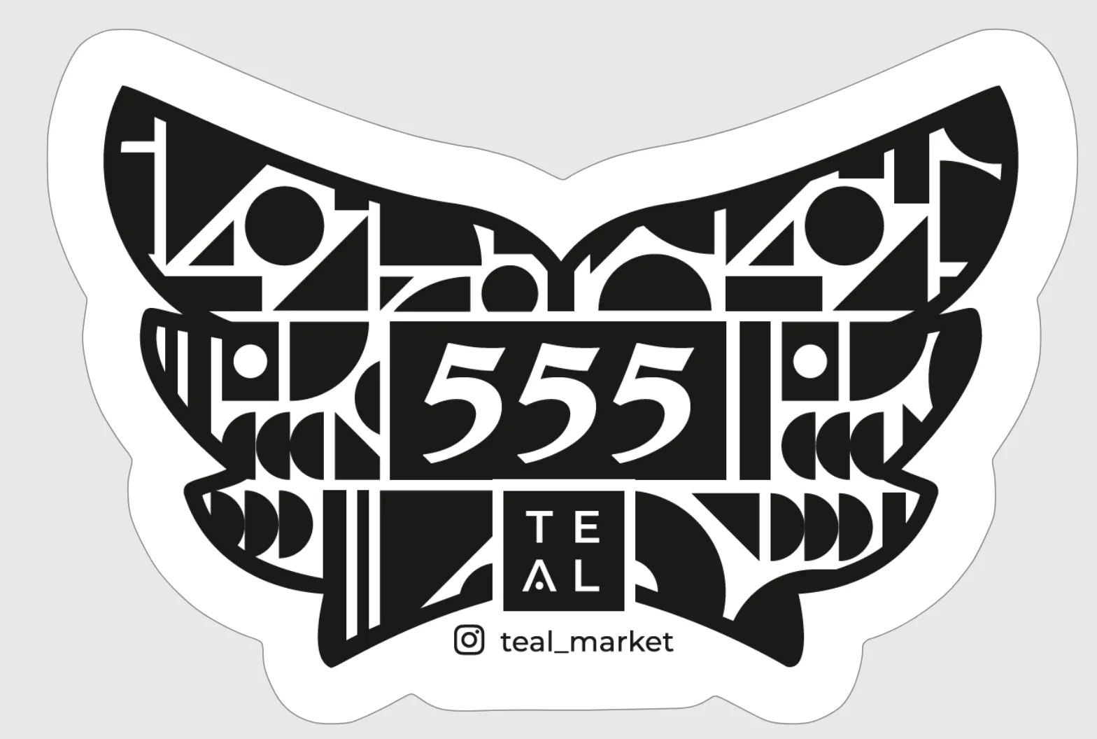 555 - ANGEL NUMBER STICKER