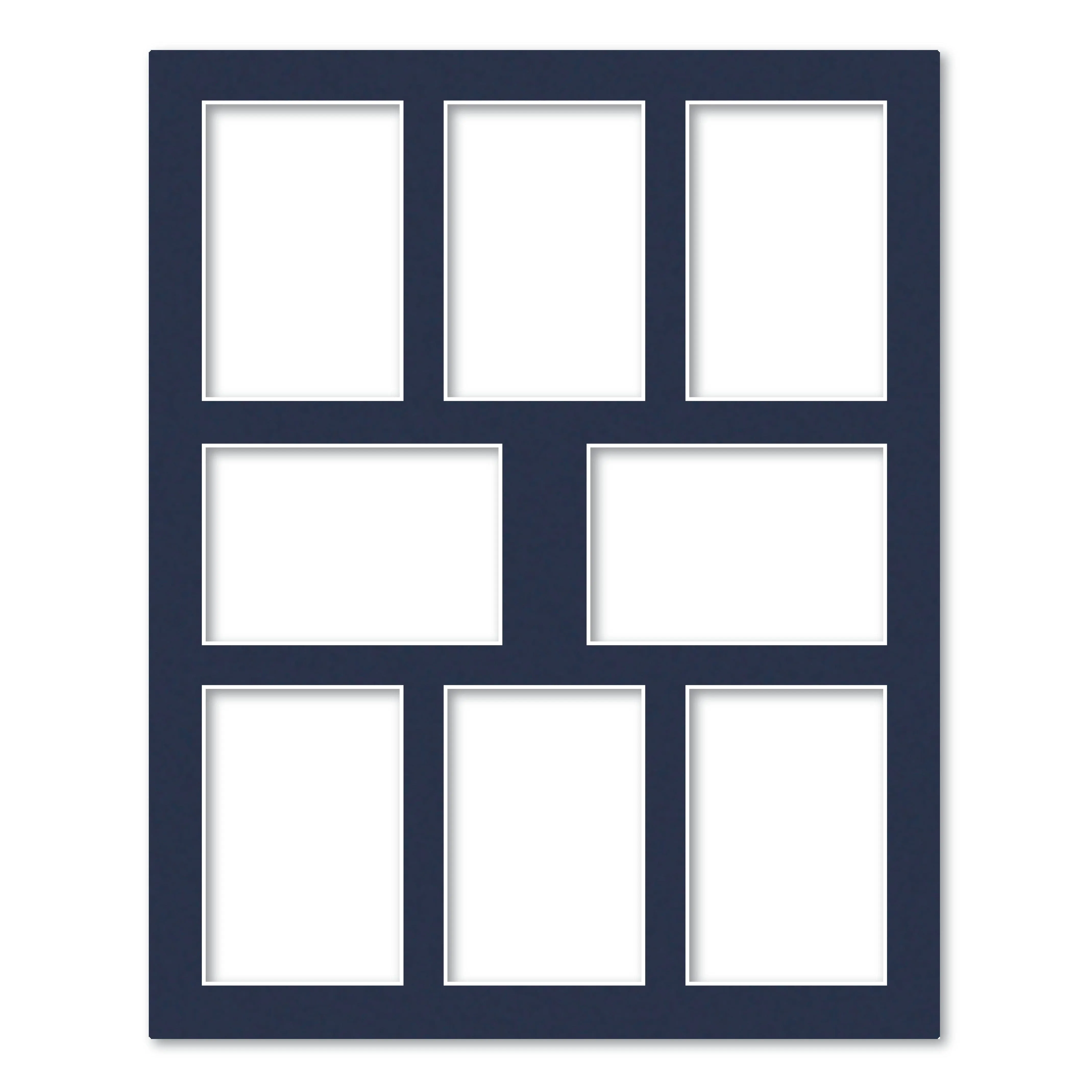 8 Window (4x6in) Collage Photo Mat Board