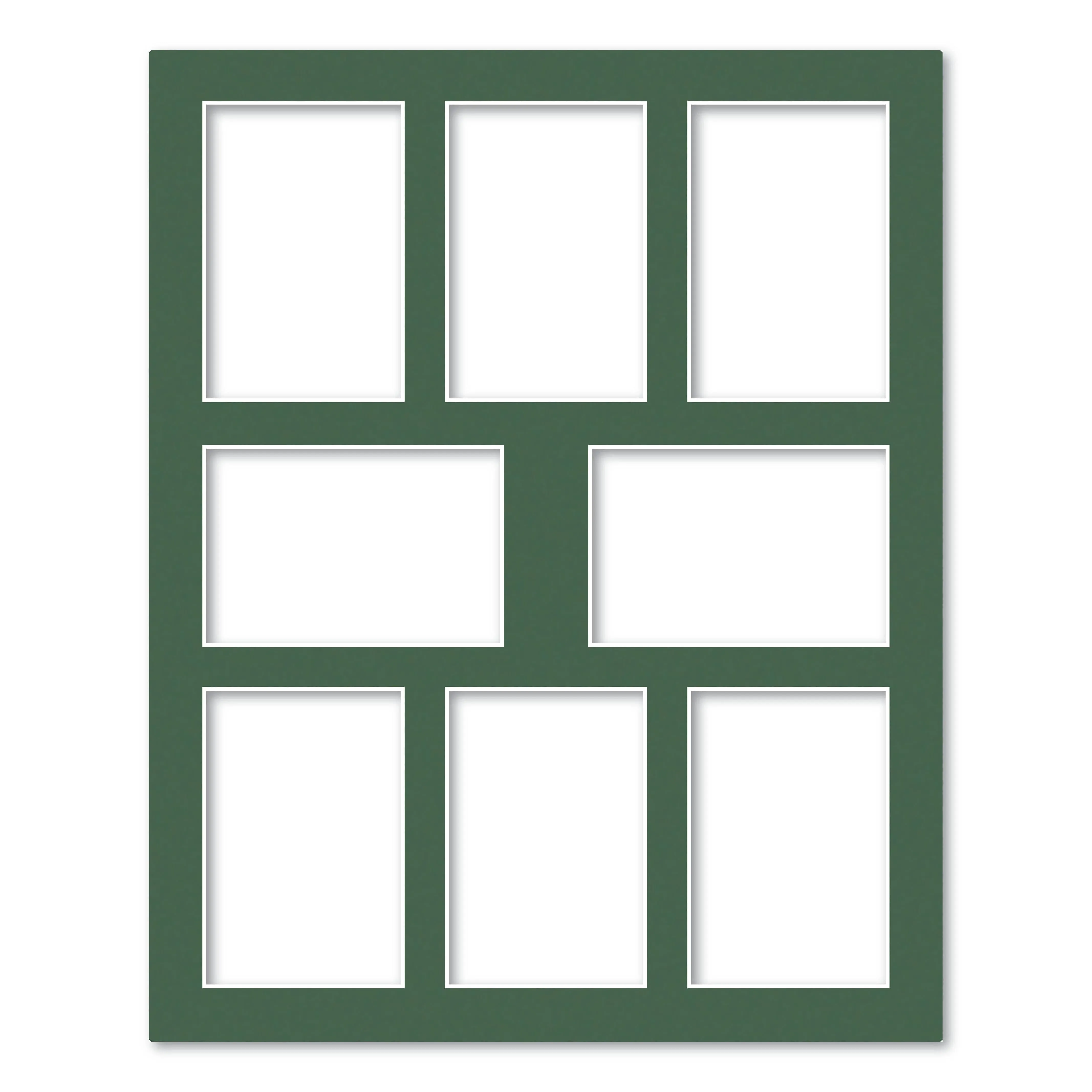 8 Window (4x6in) Collage Photo Mat Board