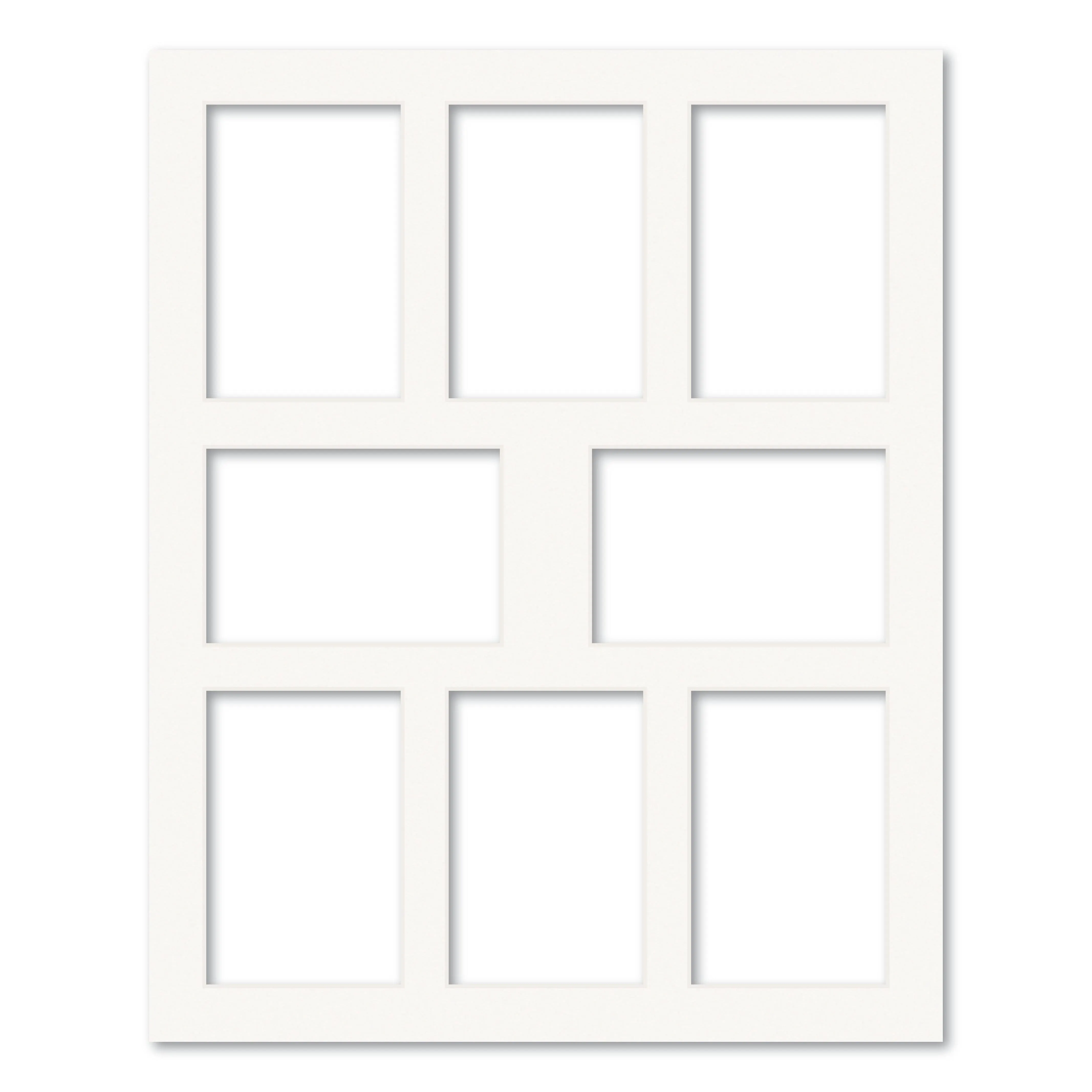 8 Window (4x6in) Collage Photo Mat Board
