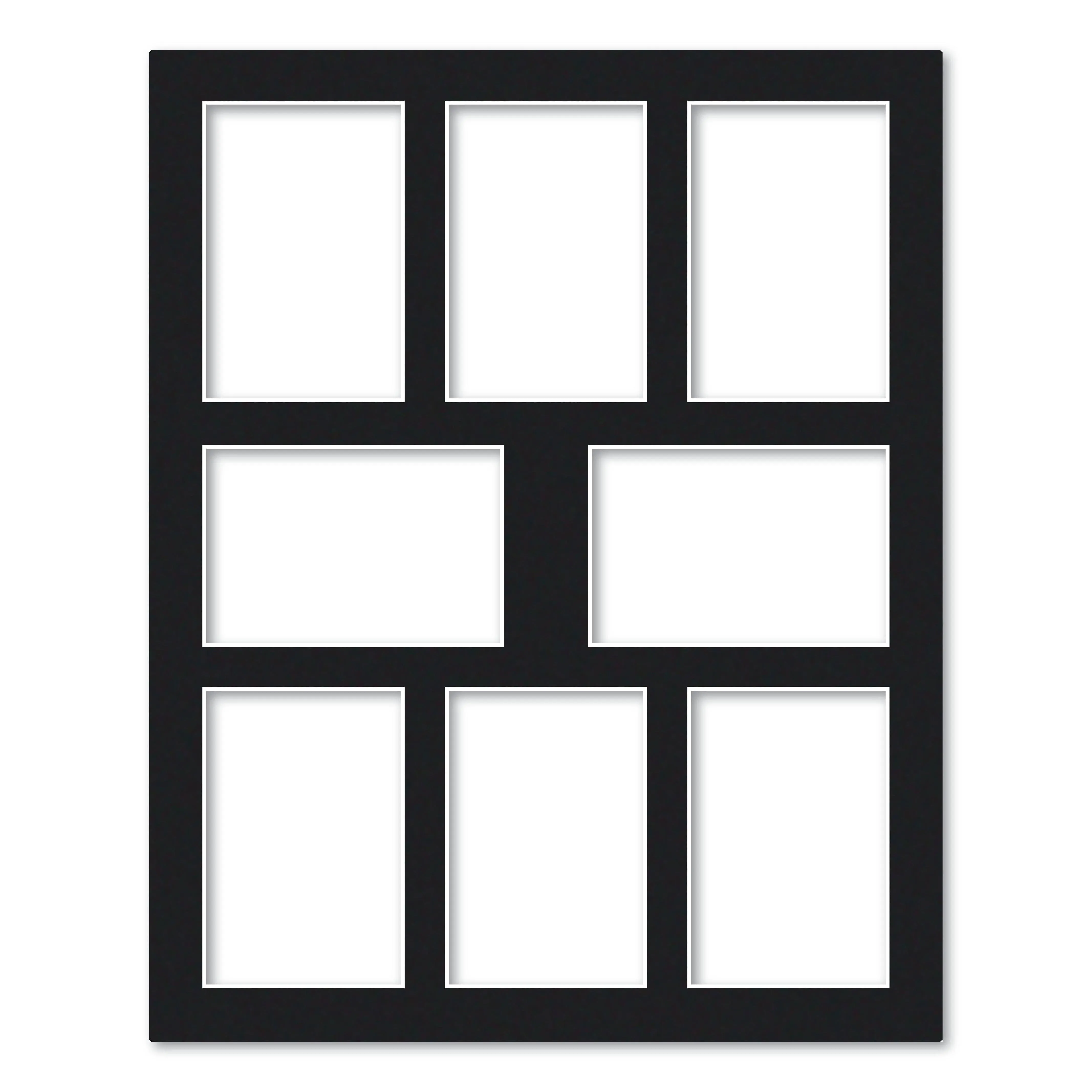8 Window (4x6in) Collage Photo Mat Board