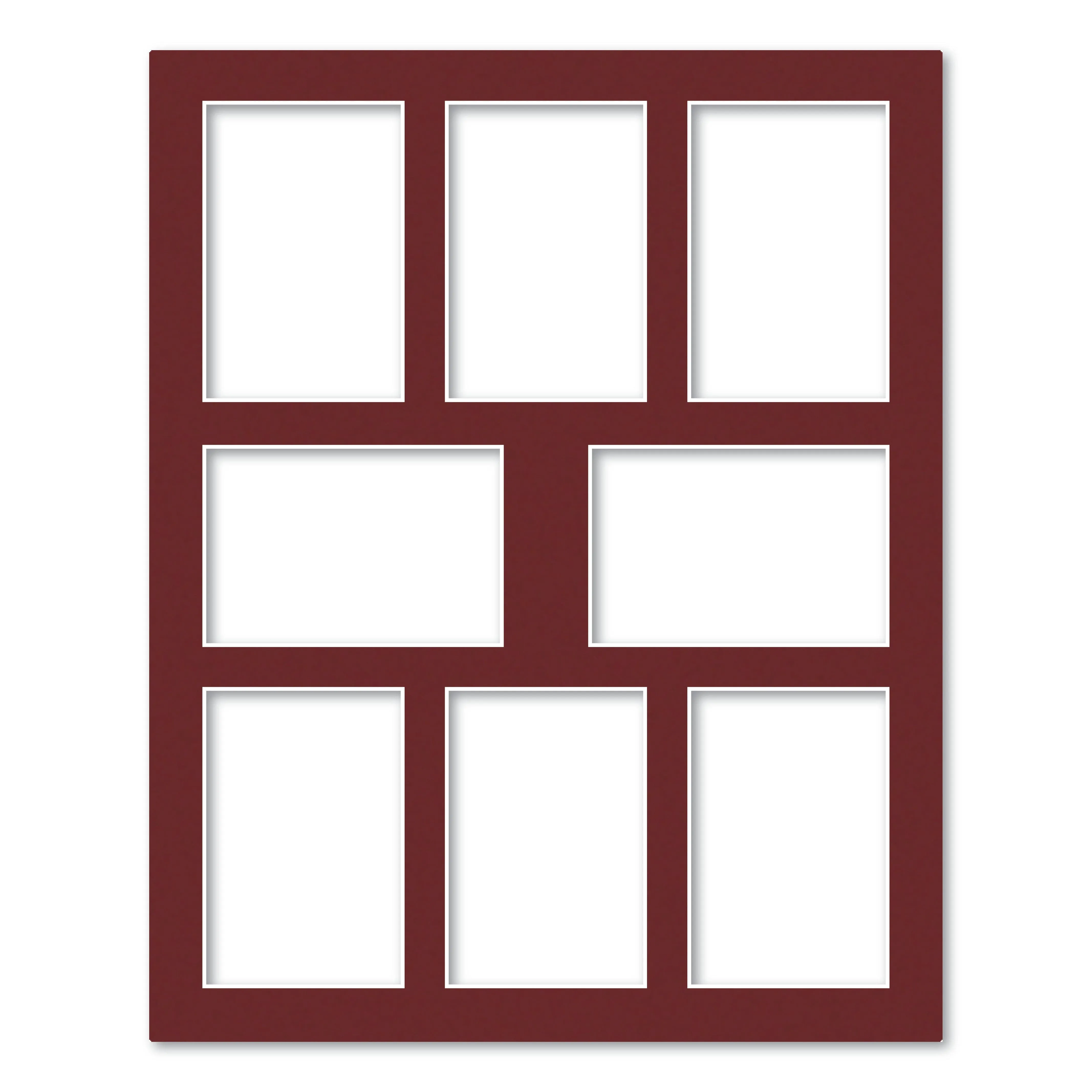 8 Window (4x6in) Collage Photo Mat Board