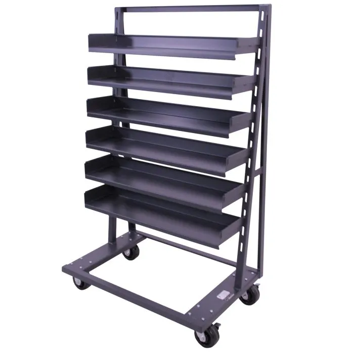 A-Frame Cart | Heavy Duty | Single-sided | 6 Trays | Valley Craft