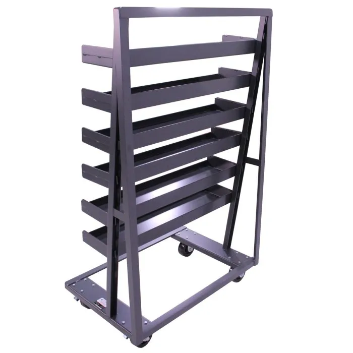 A-Frame Cart | Heavy Duty | Single-sided | 6 Trays with Lip | Valley Craft