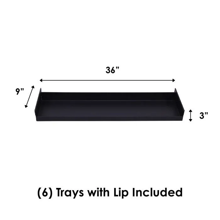 A-Frame Cart | Heavy Duty | Single-sided | 6 Trays with Lip | Valley Craft