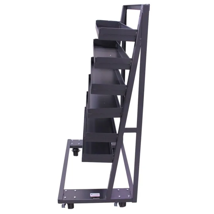 A-Frame Cart | Heavy Duty | Single-sided | 6 Trays with Lip | Valley Craft