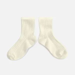 Adult’s Cotton Short Socks - Cream