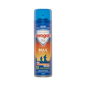 Aerogard Max 40% Deet Insect Repellent Aerosol Spray
