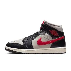 Air Jordan 1 Mid 'College Grey Gym Red'