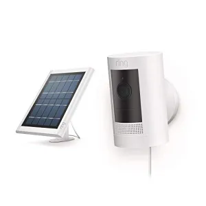 All-new Ring Stick Up Cam Solar HD security camera with two-way talk, Works with Alexa