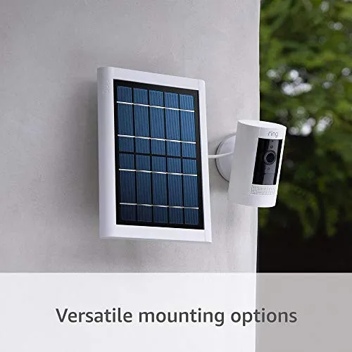 All-new Ring Stick Up Cam Solar HD security camera with two-way talk, Works with Alexa