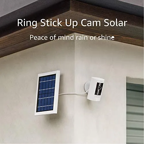 All-new Ring Stick Up Cam Solar HD security camera with two-way talk, Works with Alexa
