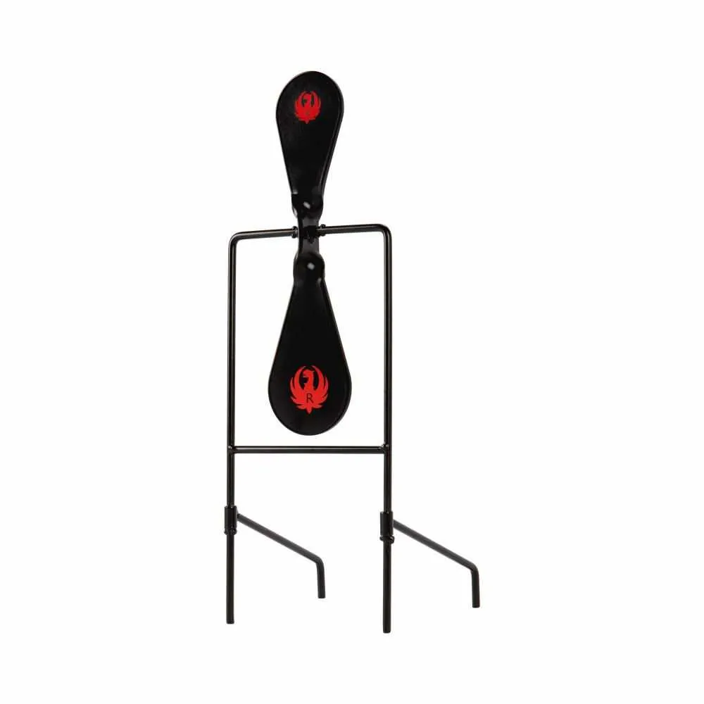 Allen Ruger Steel Shooting Spinner Targets & Folding Stand, 1.5 lbs., Black & Red by Allen