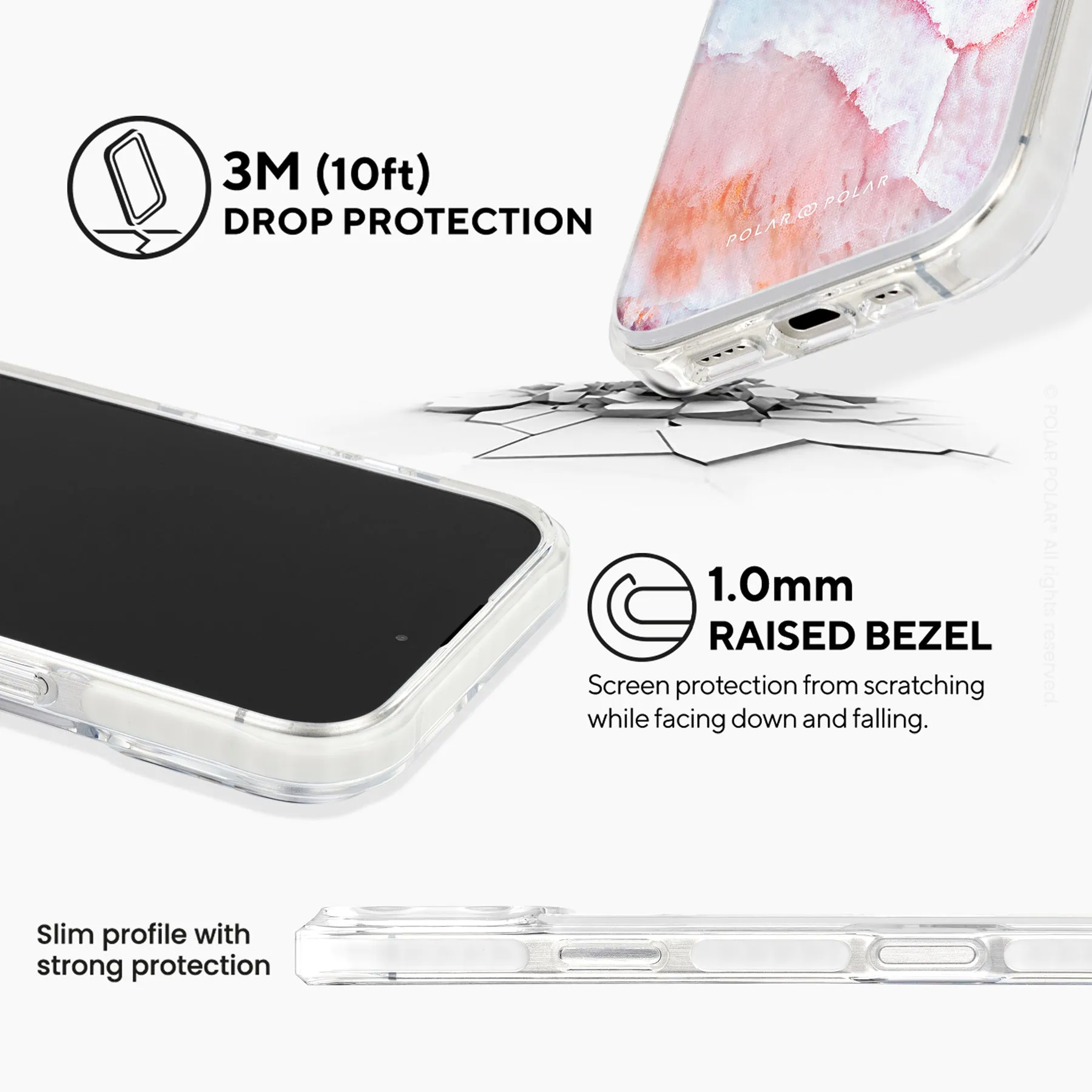 Almond Coast - iPhone 16 Pro Clear Bumper MagSafe Case