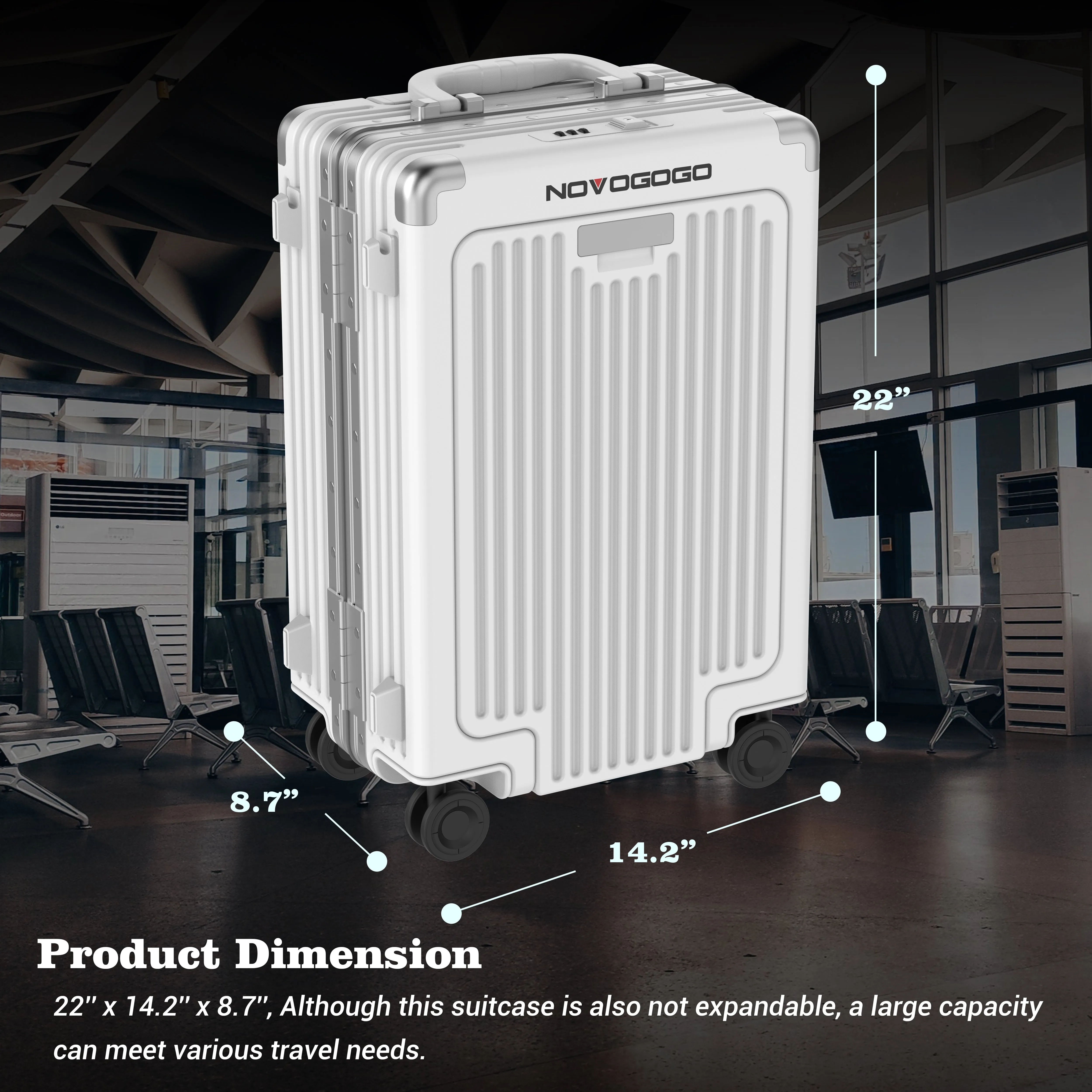 Alumina Carry On Luggage Spinner