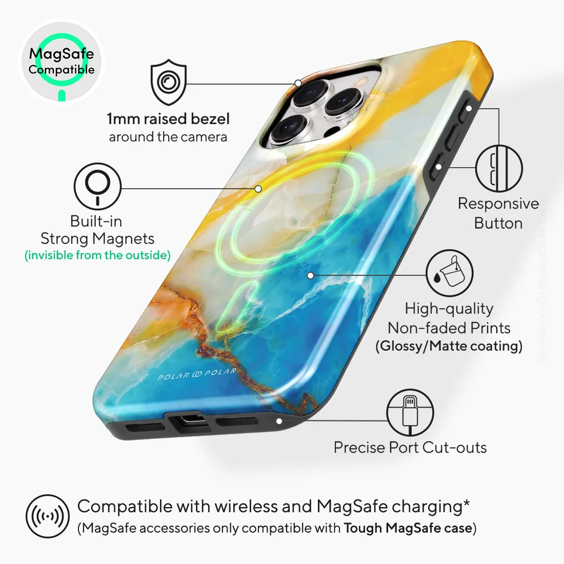 Aqua Sunlight Custom - iPhone 15 Pro Max Case