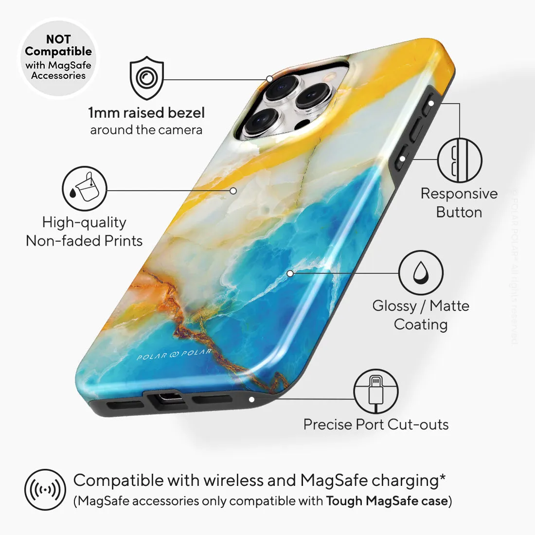 Aqua Sunlight Custom - iPhone 15 Pro Max Case