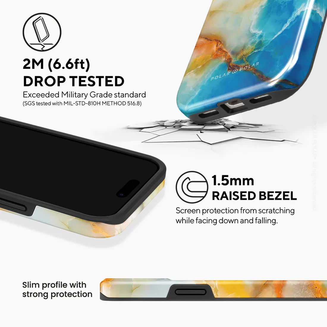 Aqua Sunlight - iPhone 15 Case