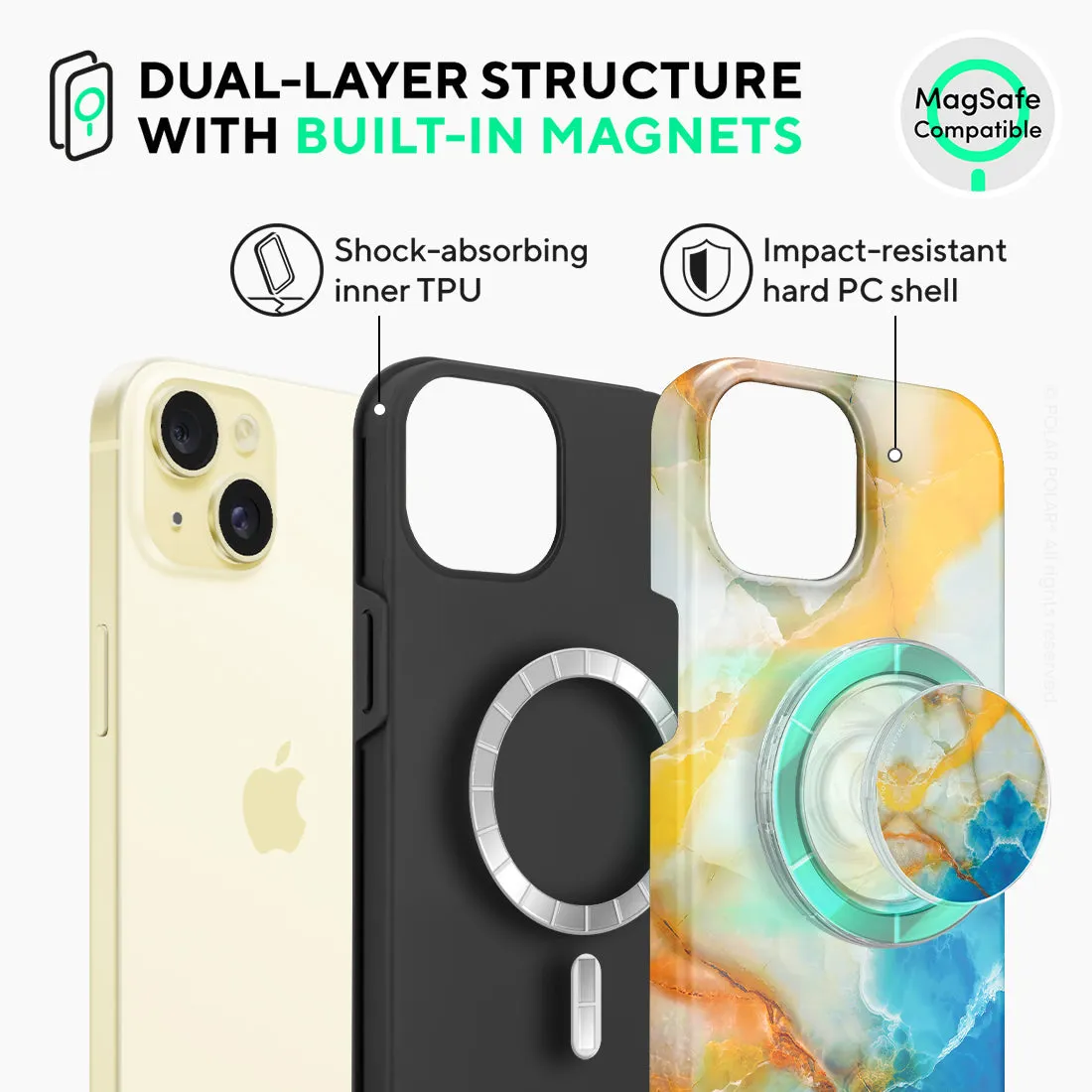Aqua Sunlight - iPhone 15 Case