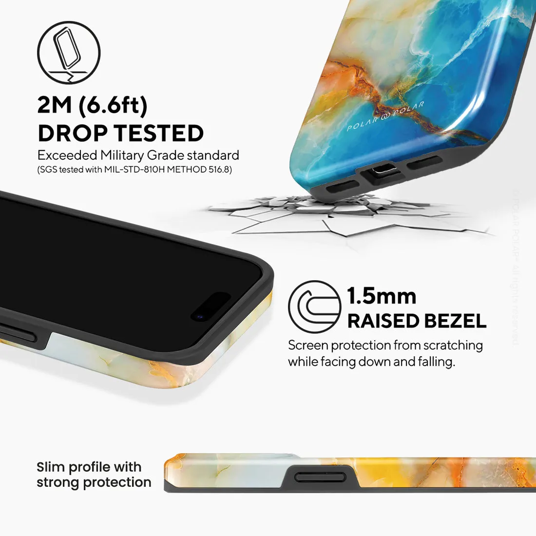 Aqua Sunlight - iPhone 15 Pro Case