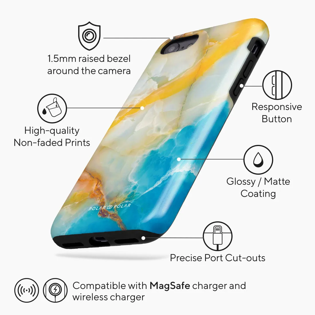 Aqua Sunlight - iPhone SE3 / SE2 / 8 / 7 Case
