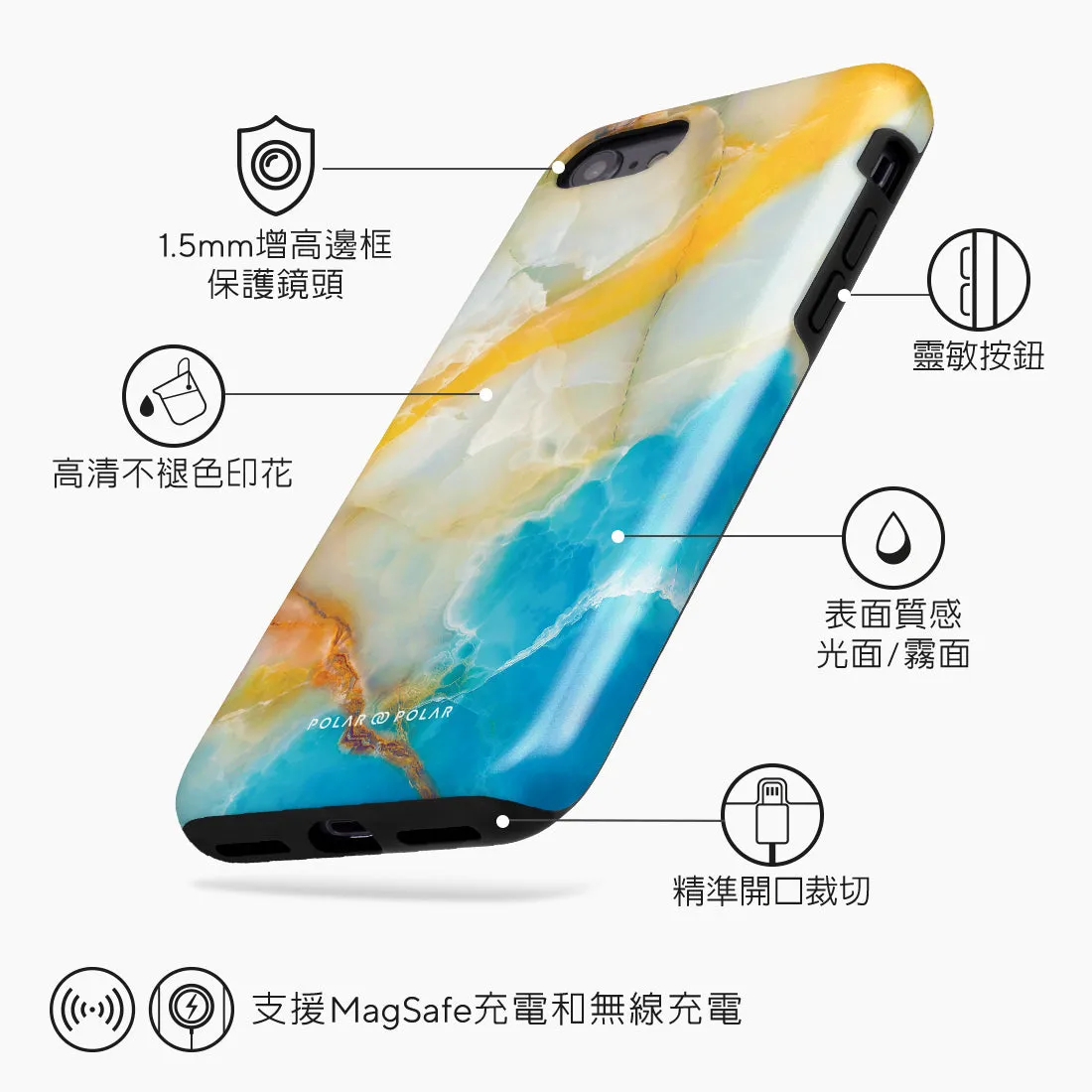 Aqua Sunlight - iPhone SE3 / SE2 / 8 / 7 Case