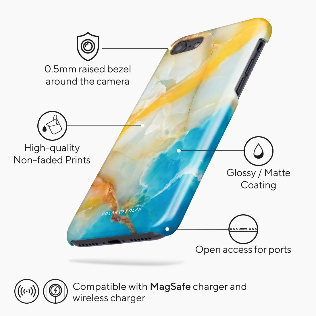 Aqua Sunlight - iPhone SE3 / SE2 / 8 / 7 Case