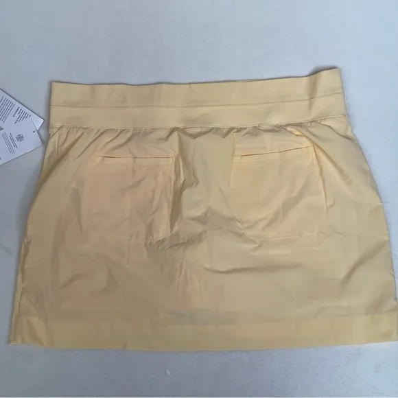 Athleta Brooklyn Skort 16&quot; Yellow Size 20 NWT